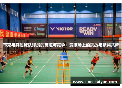 布克与其他球队球员的友谊与竞争：竞技场上的挑战与默契共舞