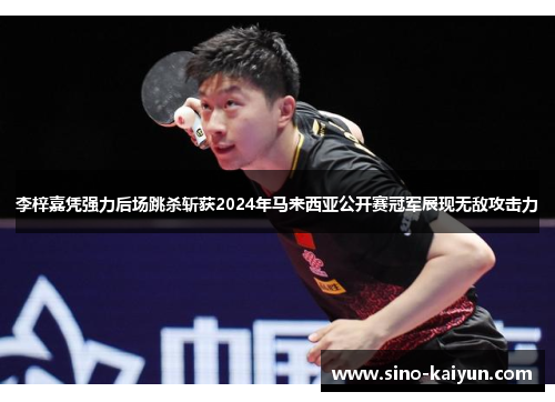 李梓嘉凭强力后场跳杀斩获2024年马来西亚公开赛冠军展现无敌攻击力